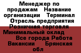 Менеджер по продажам › Название организации ­ Терминал7 › Отрасль предприятия ­ Розничная торговля › Минимальный оклад ­ 60 000 - Все города Работа » Вакансии   . Брянская обл.